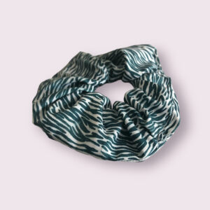 Scrunchie <br> "zebra groen"